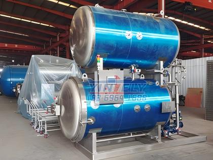 水浴食品卧式双层杀菌锅